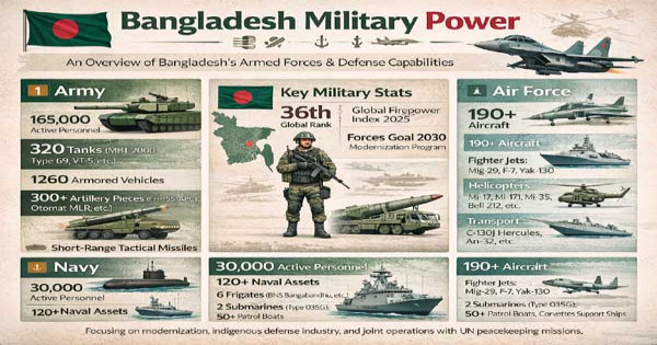 বাংলাদেশের সামরিক শক্তি
